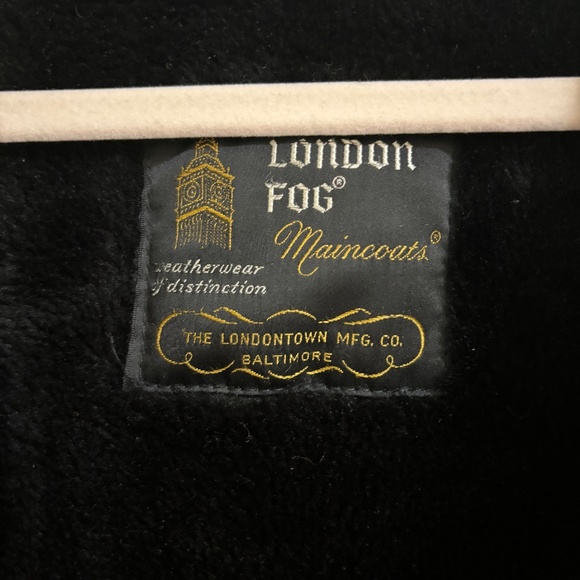 London Fog Claeth Cloth Faux Fur Lined Trench Maincoat Men's 42R - Picture 11 of 16